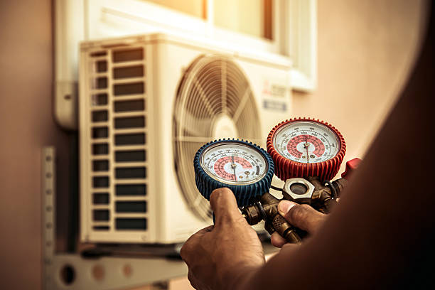 Professional Ductwork Repair technician working in Angier, NC
